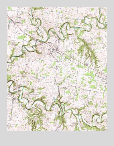Adams, TN USGS Topographic Map