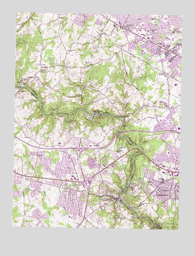 Ellicott City, MD USGS Topographic Map