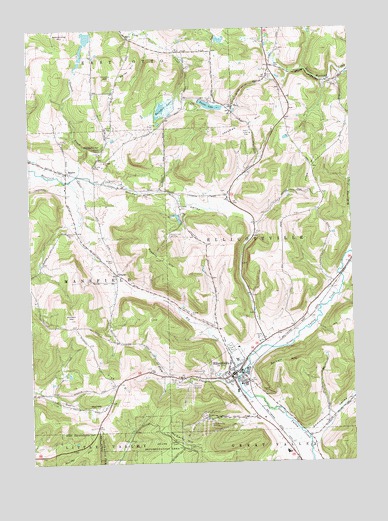 Ellicottville, NY USGS Topographic Map