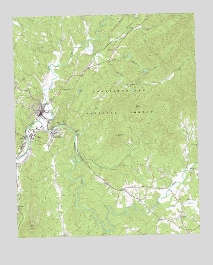 Ellijay, GA USGS Topographic Map