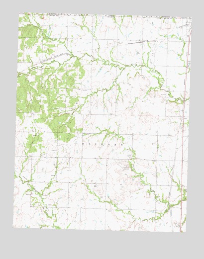 Elliott, OK USGS Topographic Map