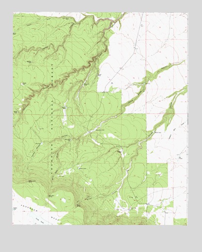 Elliott Canyon, AZ USGS Topographic Map