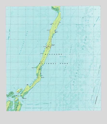 Elliott Key, FL USGS Topographic Map