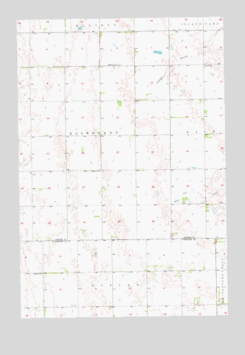 Elliott SE, ND USGS Topographic Map
