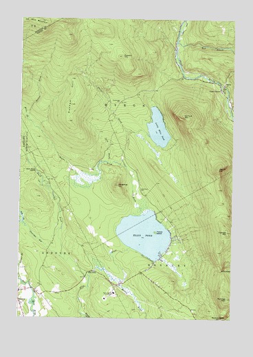 Ellis Pond, ME USGS Topographic Map
