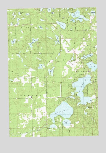 Ellison Lake, WI USGS Topographic Map