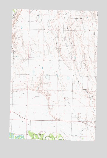 Ellsworth Coulee, MT USGS Topographic Map