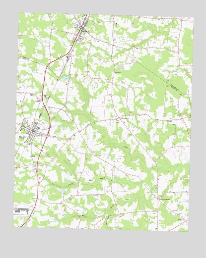 Elm City, NC USGS Topographic Map