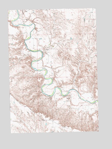 Elm Creek, SD USGS Topographic Map