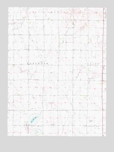 Elm Creek SW, NE USGS Topographic Map