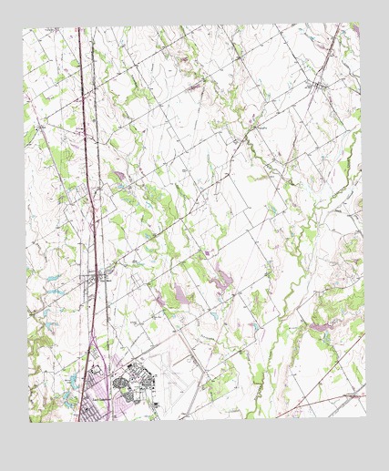 Elm Mott, TX USGS Topographic Map