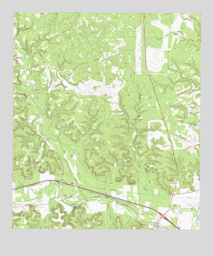 Elm Slough, TX USGS Topographic Map