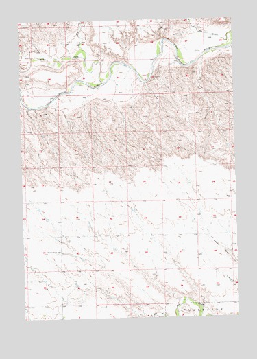 Elm Springs SW, SD USGS Topographic Map