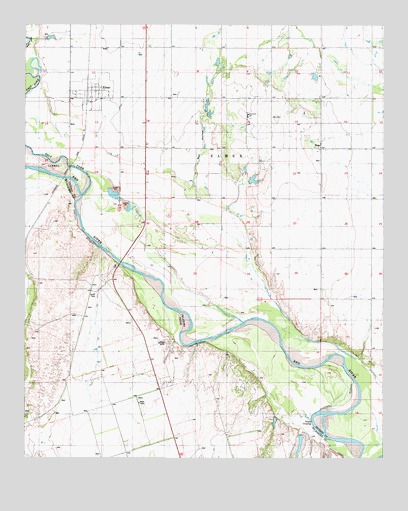 Elmer, OK USGS Topographic Map