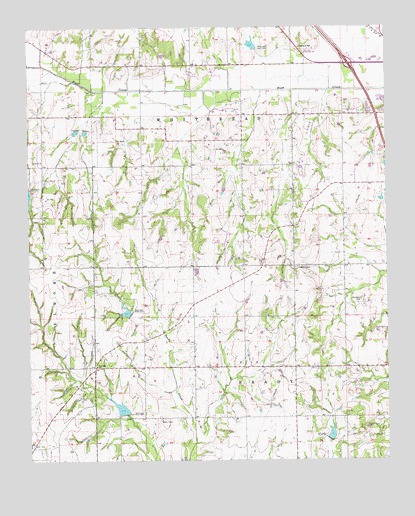 Elmore City NE, OK USGS Topographic Map