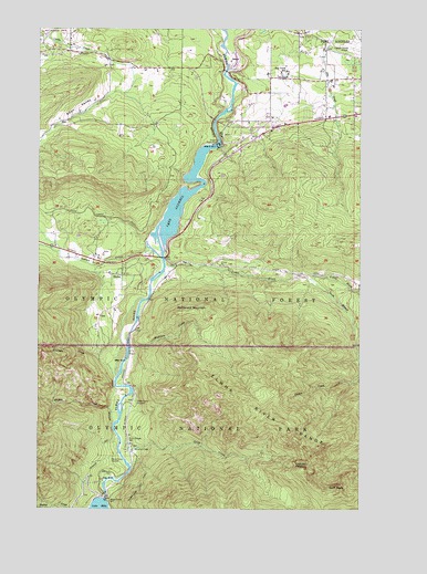 Elwha, WA USGS Topographic Map