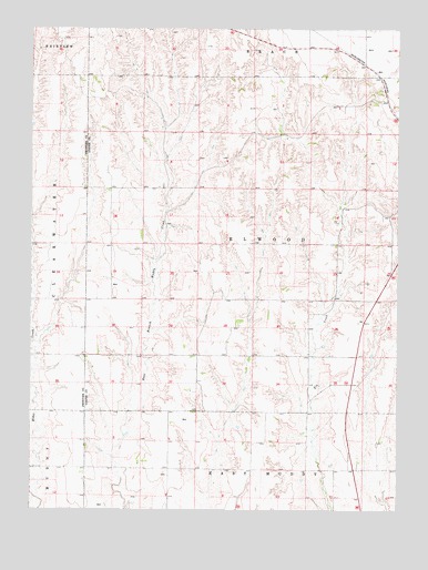 Elwood SW, NE USGS Topographic Map