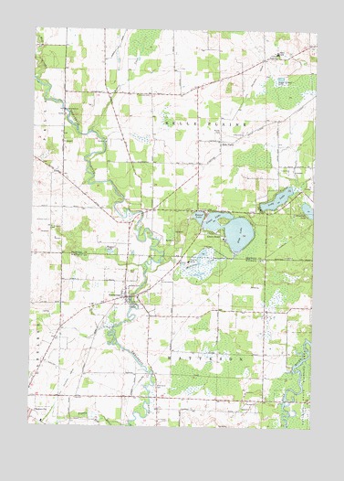 Embarrass, WI USGS Topographic Map