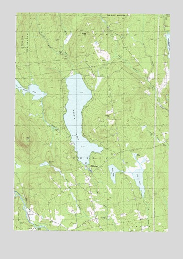 Embden Pond, ME USGS Topographic Map