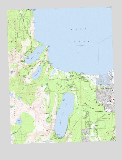 Emerald Bay, CA USGS Topographic Map