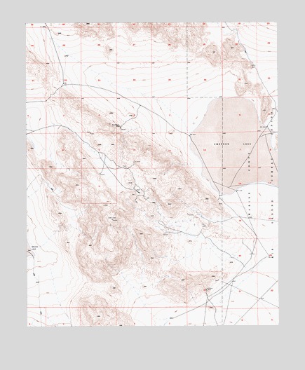 Emerson Lake, CA USGS Topographic Map