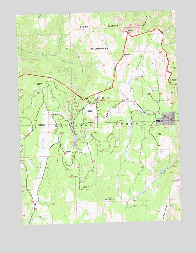 Emerson Peak, CA USGS Topographic Map