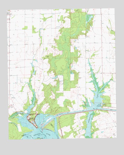 Arkansas Post, AR USGS Topographic Map