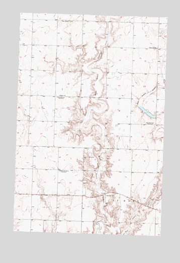 Emmet NE, ND USGS Topographic Map