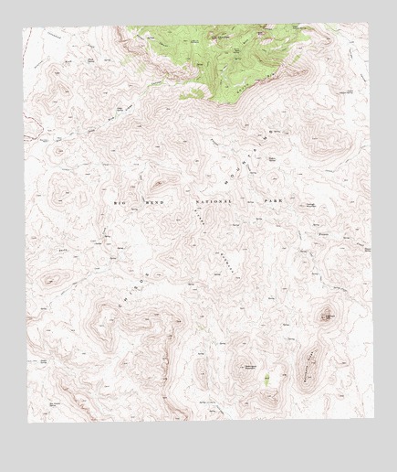 Emory Peak, TX USGS Topographic Map