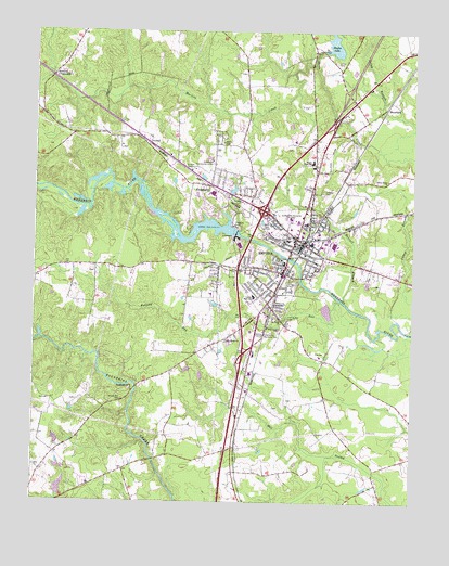 Emporia, VA USGS Topographic Map