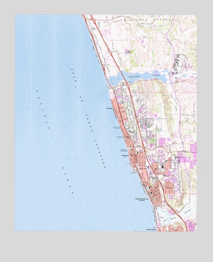 Encinitas, CA USGS Topographic Map
