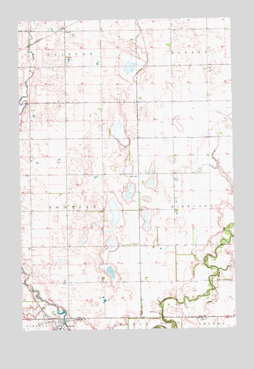 Enderlin North, ND USGS Topographic Map