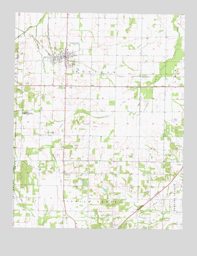 Enfield, IL USGS Topographic Map