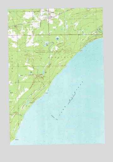 Engadine, MI USGS Topographic Map