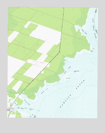 Engelhard East, NC USGS Topographic Map