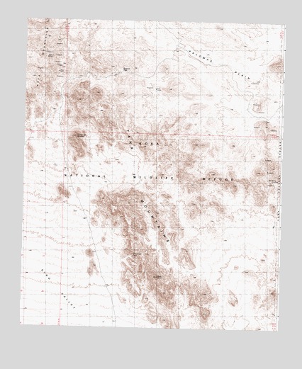 Engesser Pass, AZ USGS Topographic Map