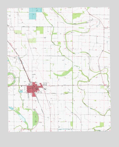 England, AR USGS Topographic Map