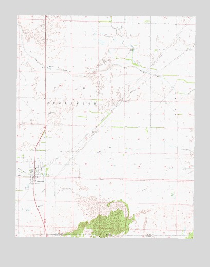 Englewood, KS USGS Topographic Map