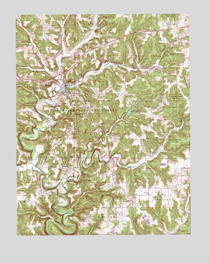 English, IN USGS Topographic Map