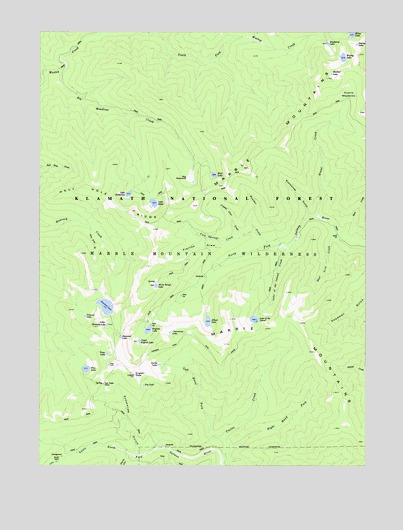English Peak, CA USGS Topographic Map