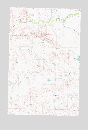 Engstrom Ranch, MT USGS Topographic Map