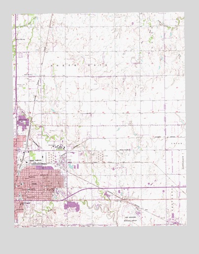 Enid East, OK USGS Topographic Map