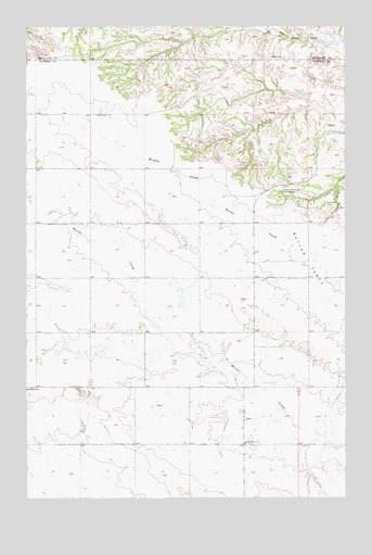Enid SE, MT USGS Topographic Map