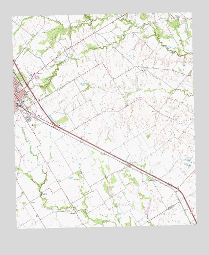 Ennis East, TX USGS Topographic Map