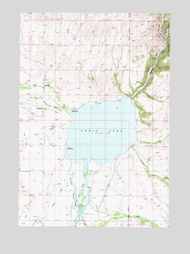 Ennis Lake, MT USGS Topographic Map