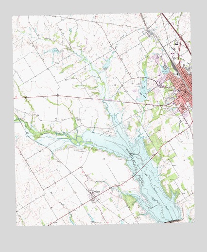 Ennis West, TX USGS Topographic Map