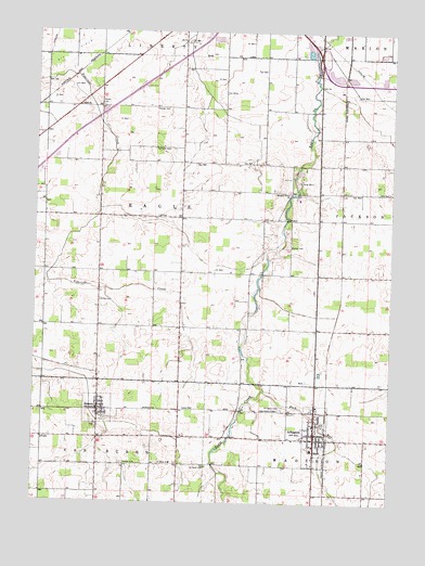 Arlington, OH USGS Topographic Map