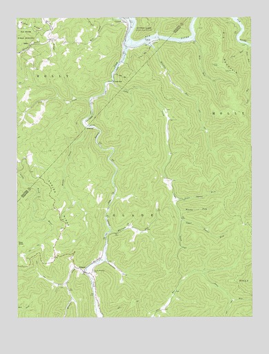 Erbacon, WV USGS Topographic Map