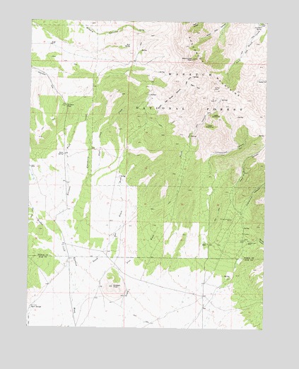 Erickson Knoll, UT USGS Topographic Map