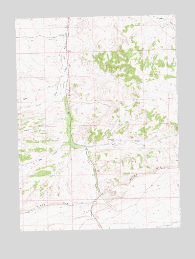 Erickson-Kent Ranch, WY USGS Topographic Map